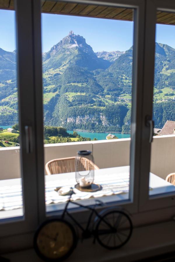 Traumhafte Sonnenresidenz Mit Berg- Und Seeblick Amden Kültér fotó